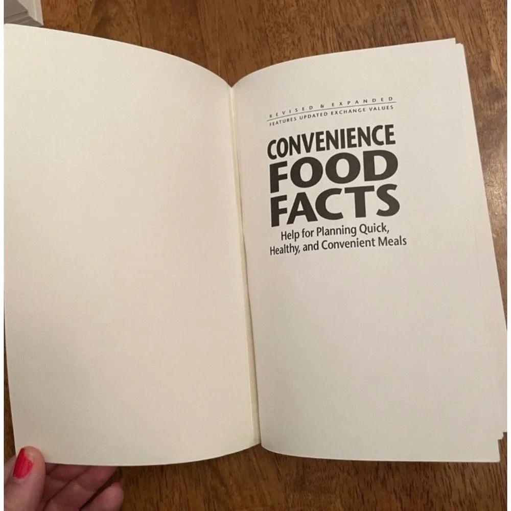 Convenience Food Facts Arlene Monk Healthy Meal Planning Guide Book Vtg 1991